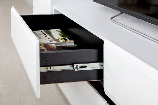 Гостиная Сидней № 58 цвет белый/чёрный/МДФ белый глянец Гостиная Сидней № 58 цвет белый/чёрный/МДФ белый глянец