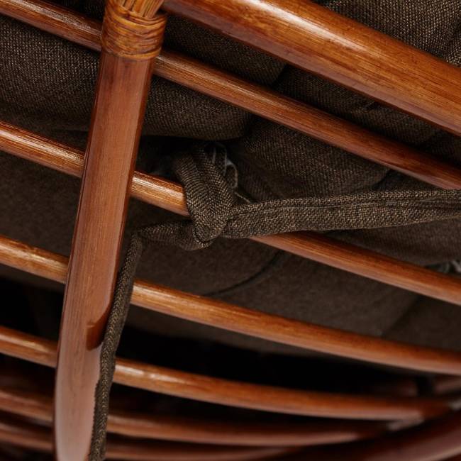 Кресло-качалка PAPASAN/ПАПАСАН w 23/01 B /с подушкой/ 115х78х104 см, Pecan (орех), ткань Коричневый, 3М7-147 Pecan (орех) Кресло-качалка PAPASAN/ПАПАСАН w 23/01 B /с подушкой/ 115х78х104 см, Pecan (орех), ткань Коричневый, 3М7-147 Pecan (орех)