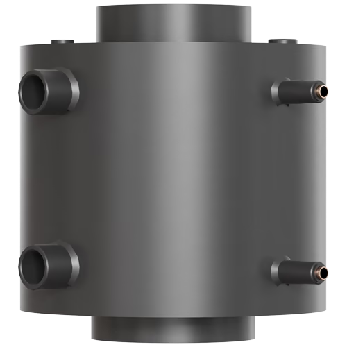 Теплообменник водный для дымохода, со змеевиком, д. 150 (V2)