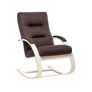 Кресло-качалка Leset Милано Слоновая кость Malmo 28 (коричневый)
