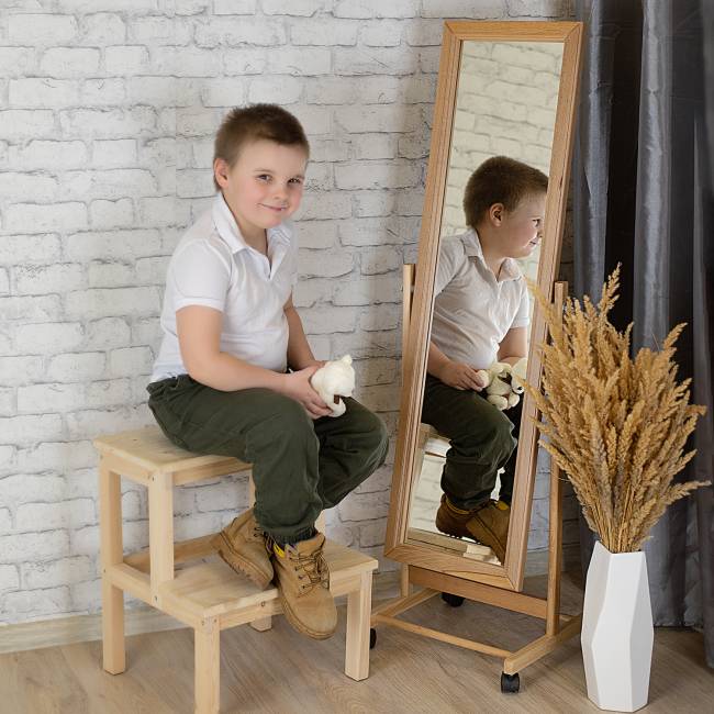 Зеркало напольное В 27Н светло-коричневый 137 см х 42,5 см Зеркало напольное В 27Н светло-коричневый 137 см х 42,5 см