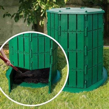 Компостер с крышкой и дном 800 л