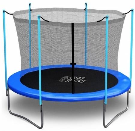 Батут Atlas Sport 183 см с внутренней сеткой, BLUE 
