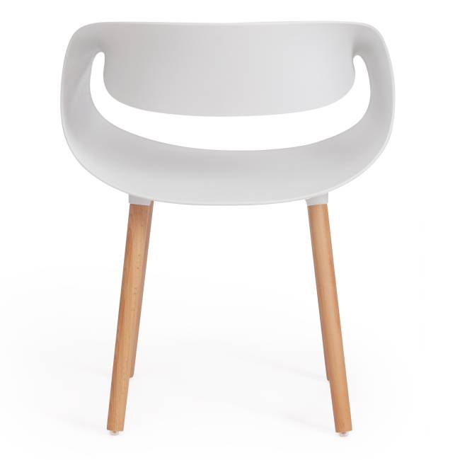 Стул QXX (mod. C1058-1) пластик/дерево, 60 х 53 х 81 см, White (Белый) 70029/ натуральный (Комплект из 4 шт.) белый пластик/дерево Стул QXX (mod. C1058-1) пластик/дерево, 60 х 53 х 81 см, White (Белый) 70029/ натуральный (Комплект из 4 шт.) белый пластик/дерево