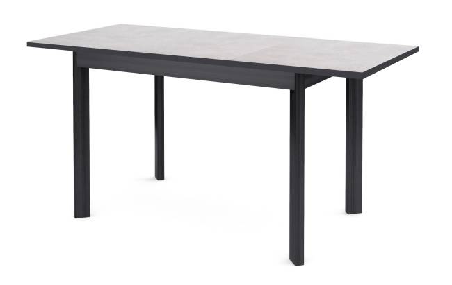 Стол DikLine L110 хромикс белый/ опоры черные Стол DikLine L110 хромикс белый/ опоры черные