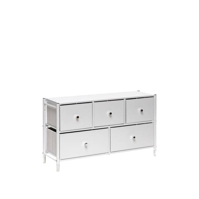 Комод Leset Хайди широкий 5 ящиков Белый Белый