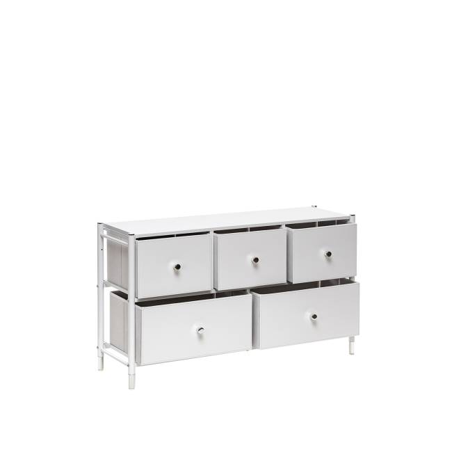 Комод Leset Хайди широкий 5 ящиков Белый Белый