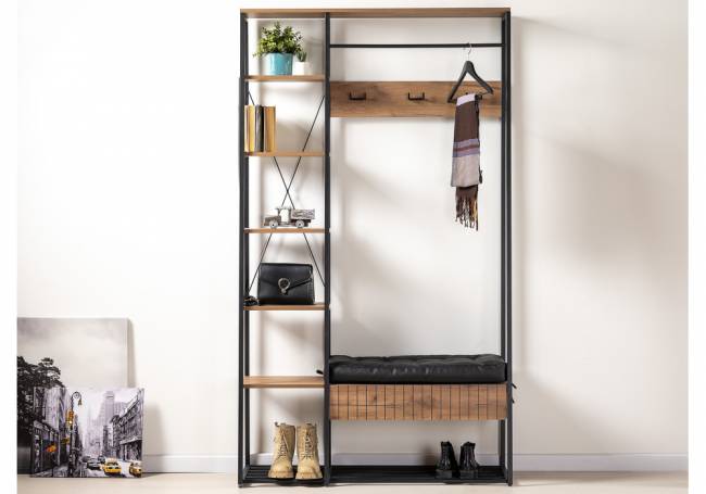 Гранд 15.124 дуб крафт табачный / кожзам HOLST Black