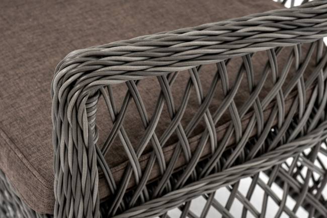 "Эспрессо - 80 L" обеденная группа плетеная, цвет графит