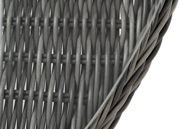 "Эспрессо" плетеный круглый стол, диаметр 118 см, цвет графит