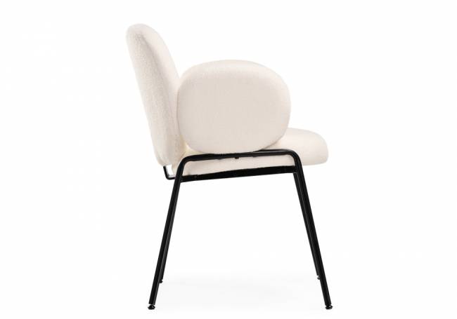 Стул на металлокаркасе Kalipso white / black