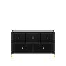 Комод Leset Хайди широкий 5 ящиков Чёрный Чёрный
