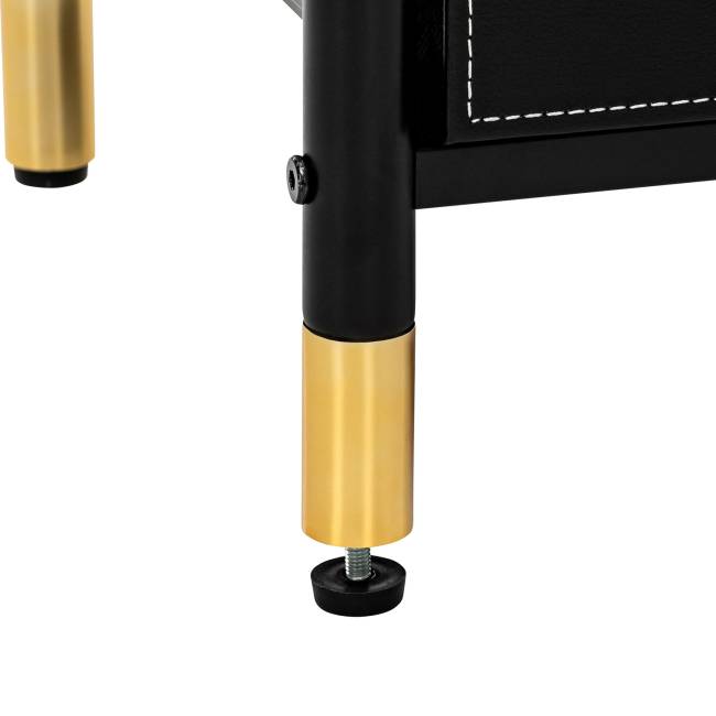 Комод Leset Хайди широкий 5 ящиков Чёрный Чёрный