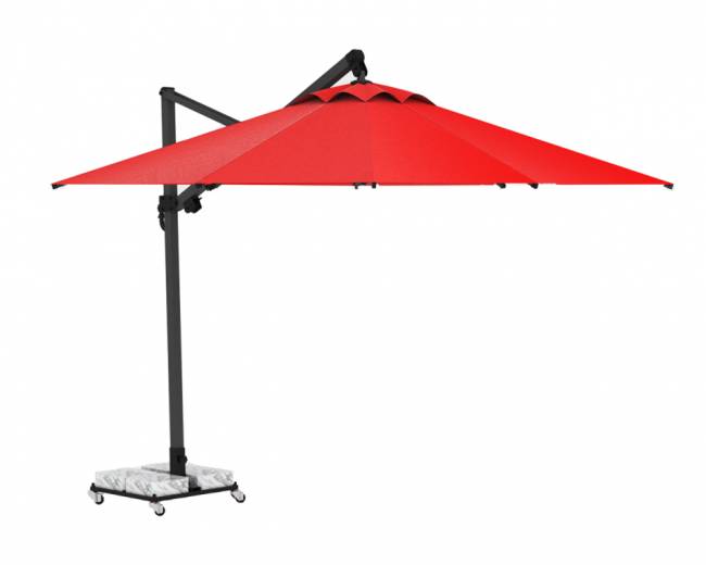 Зонт профессиональный 3х4 м Banana Plus черный, серый 3000х4000 мм Зонт профессиональный 3х4 м Banana Plus черный, серый 3000х4000 мм