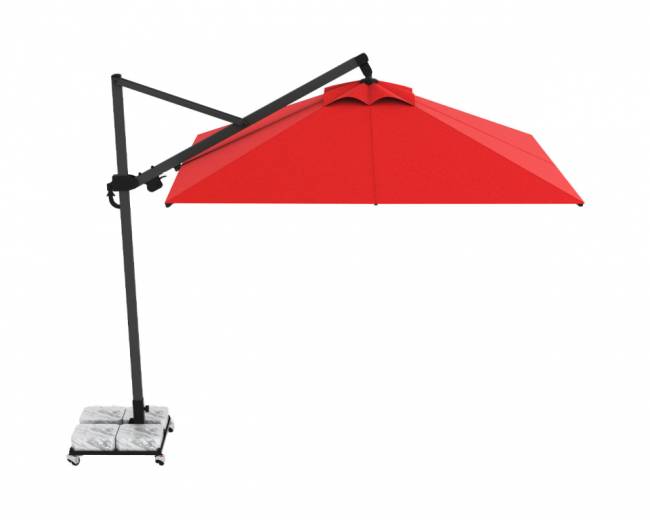 Зонт профессиональный 3х4 м Banana Plus черный, серый 3000х4000 мм Зонт профессиональный 3х4 м Banana Plus черный, серый 3000х4000 мм