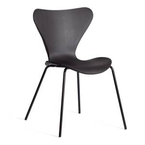 Стул Jacobsen (mod DC 102-1) / 1 шт. в упаковке пластик/металл, 45 х 54.5 х 80 см, Black (Черный) / Black (Черный) черный пластик/металл
