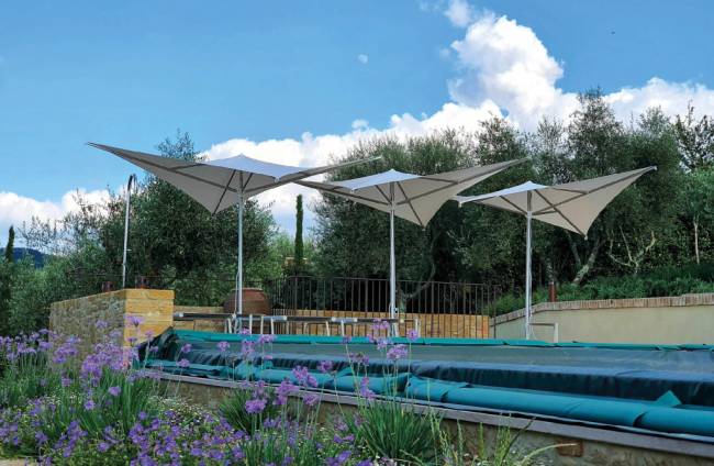 Зонт-парусник 2х2 м Vela Titanium титан, серо-коричневый 2000х2000 мм