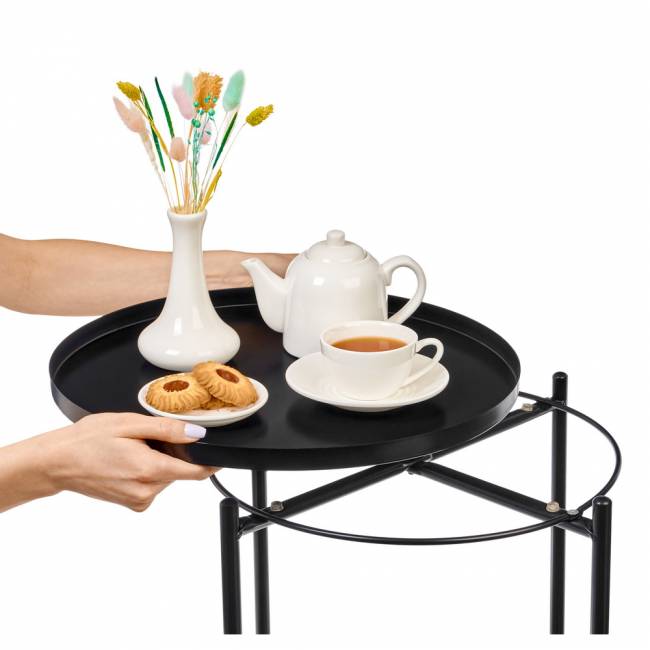 Кофейный столик Moon 45x51см, чёрный