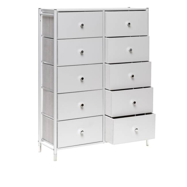 Комод Leset Хайди 10 ящиков Белый Белый