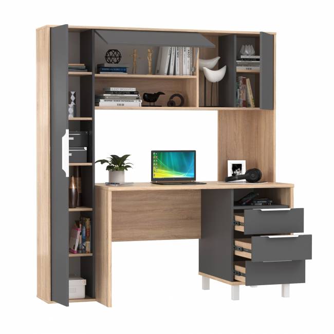 Компьютерный стол Комфорт 12.95N цвет дуб сонома/тёмно-серый