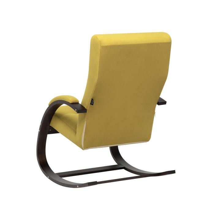 Кресло-качалка Leset Милано Орех текстура V28 желтый Кресло-качалка Leset Милано Орех текстура V28 желтый