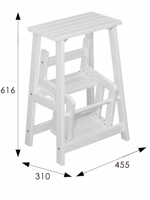 Табурет- стремянка снег