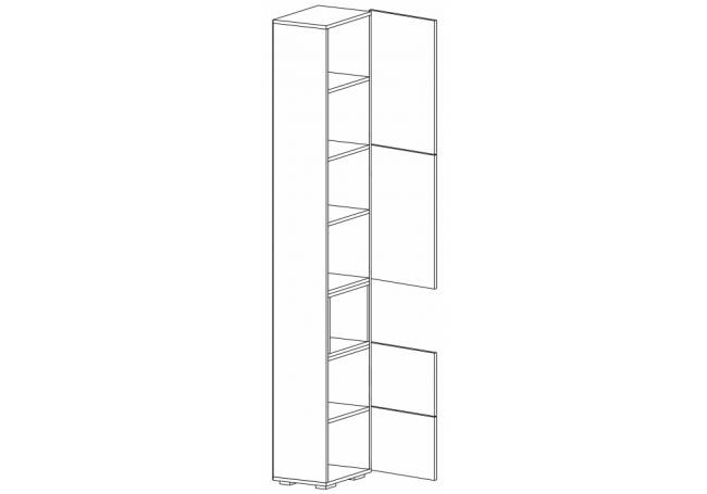 Лонгфорд белый / бетон светлый