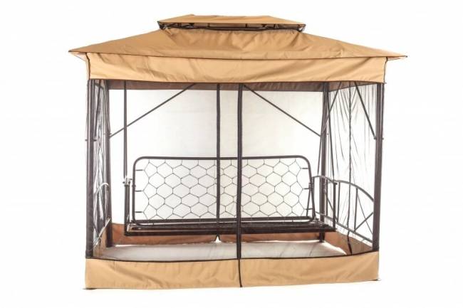Качели садовые 4-х местные "Шатер" ткань панама