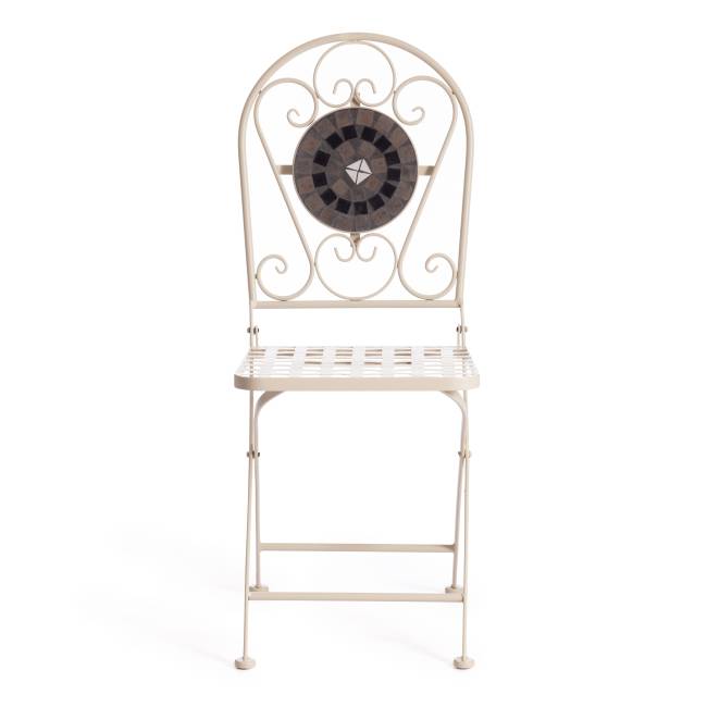 Стул Secret de Maison VICENZA (mod. PL08-7451RV) металл, 36*35*91 см, белый/плитка "калейдоскоп" (Комплект из 2 шт.) белый металл Стул Secret de Maison VICENZA (mod. PL08-7451RV) металл, 36*35*91 см, белый/плитка "калейдоскоп" (Комплект из 2 шт.) белый металл