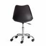 Офисное кресло TULIP (mod.106-1) / 1 шт. в упаковке металл/пластик/PU, 58 x 47 x 97см, Black (черный) / Chrome (хром) черный