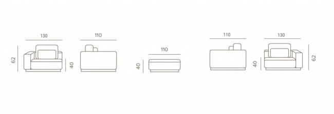 Диван модульный с подушками Don тик, бежевый 3700х1100х620 мм Диван модульный с подушками Don тик, бежевый 3700х1100х620 мм
