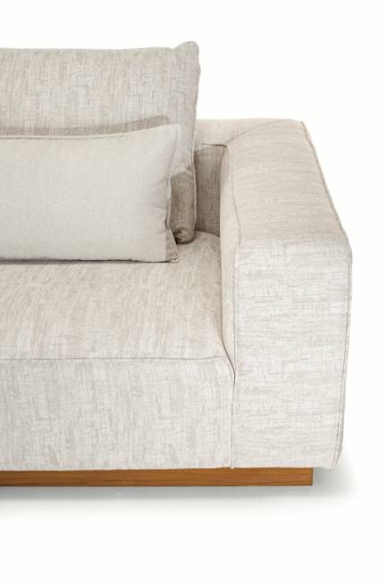 Диван модульный с подушками Don тик, бежевый 3700х1100х620 мм Диван модульный с подушками Don тик, бежевый 3700х1100х620 мм