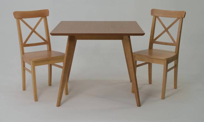 Стол Сканди М 100 натур со стульями Ингольф натур Стол Сканди М 100 натур со стульями Ингольф натур