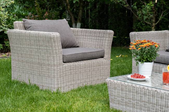 "Капучино" кресло из искусственного ротанга, цвет бежевый "Капучино" кресло из искусственного ротанга, цвет бежевый