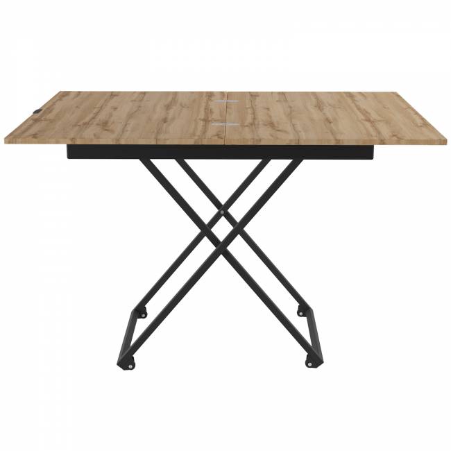 Стол универсальный трансформируемый АНДРЭ Loft ЛДСП дуб вотан/чёрный Стол универсальный трансформируемый АНДРЭ Loft ЛДСП дуб вотан/чёрный