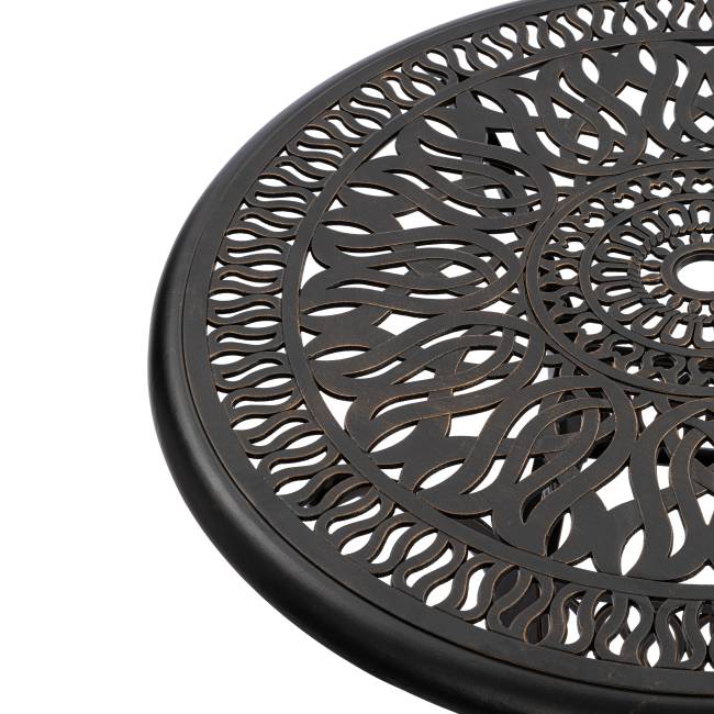 Комплект Secret de Maison Квартет/Quartet (стол+4 стула) алюминиевый сплав, бронзовый бронза/bronze алюминиевый сплав