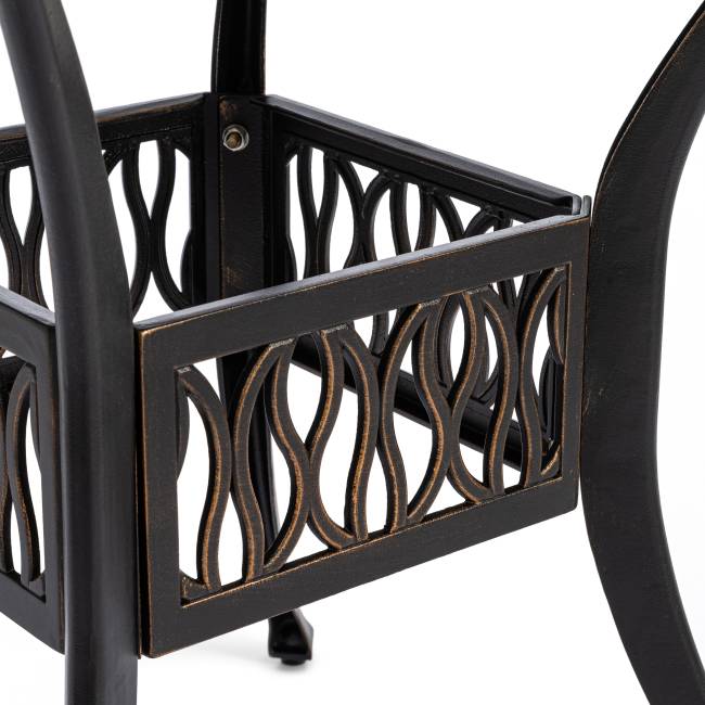 Комплект Secret de Maison Квартет/Quartet (стол+4 стула) алюминиевый сплав, бронзовый бронза/bronze алюминиевый сплав