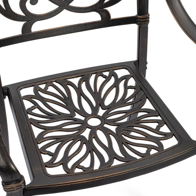 Комплект Secret de Maison Квартет/Quartet (стол+4 стула) алюминиевый сплав, бронзовый бронза/bronze алюминиевый сплав