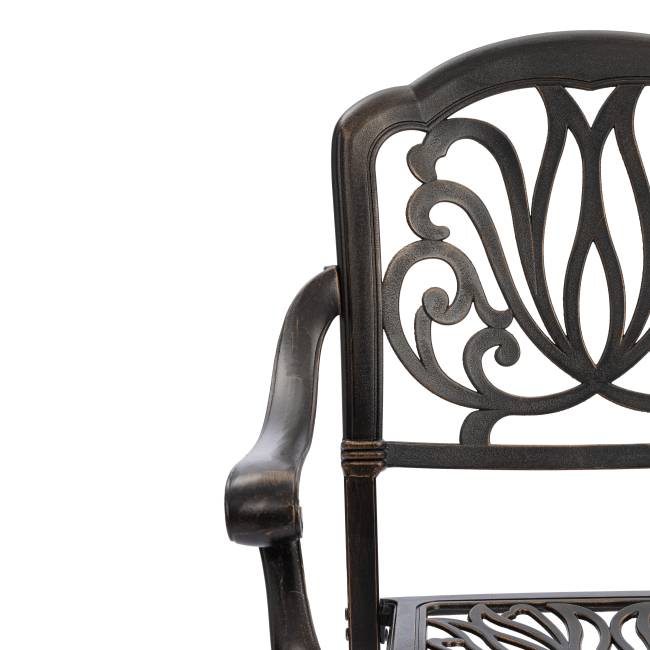 Комплект Secret de Maison Квартет/Quartet (стол+4 стула) алюминиевый сплав, бронзовый бронза/bronze алюминиевый сплав