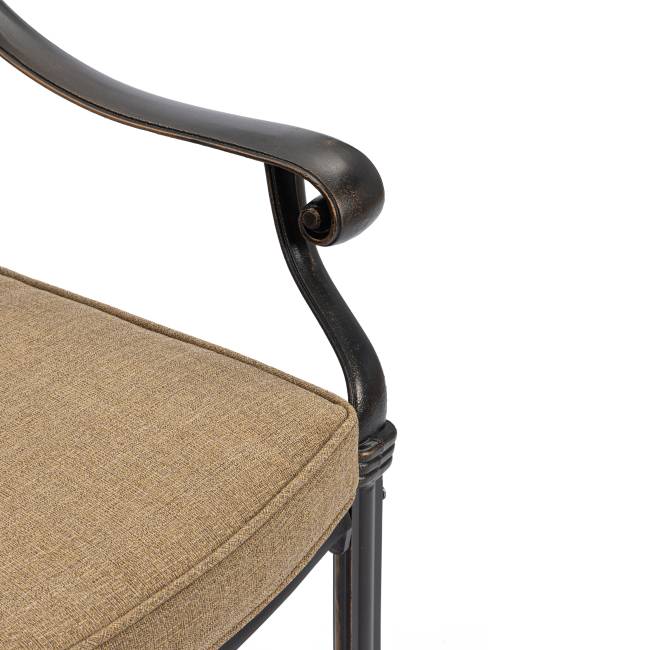 Комплект Secret de Maison Квартет/Quartet (стол+4 стула) алюминиевый сплав, бронзовый бронза/bronze алюминиевый сплав