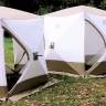 Палатка зимняя куб СЛЕДОПЫТ Premium 1,8х1,8 м, 3-х местная, 3 слоя, цв. белый/олива Палатка зимняя куб СЛЕДОПЫТ Premium 1,8х1,8 м, 3-х местная, 3 слоя, цв. белый/олива