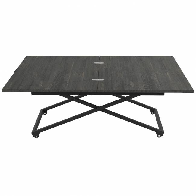 Стол универсальный трансформируемый АНДРЭ Loft ЛДСП интра/чёрный