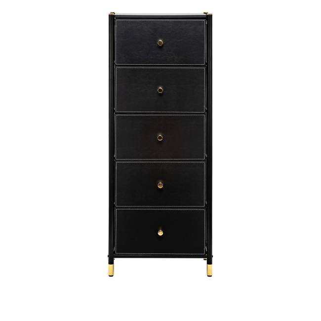 Комод Leset Хайди 5 ящиков Чёрный Чёрный