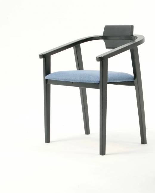 Стул-кресло Челси ПМ чёрный/синий