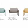 Диван пластиковый Net Bench агава 1160х700х860 мм