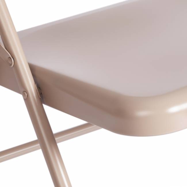 Стул складной FOLDER (mod. 3023(II)) металлический, 46,5 x 48 x 75, 7-beige (Комплект из 6 шт.) бежевый металлический