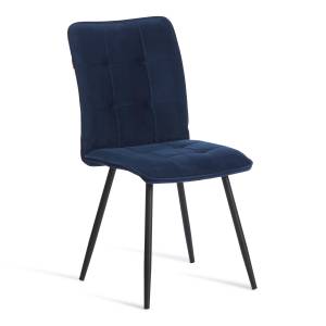 Стул обеденный Bari велюр, 46х55х89, Blue (синий) синий велюр