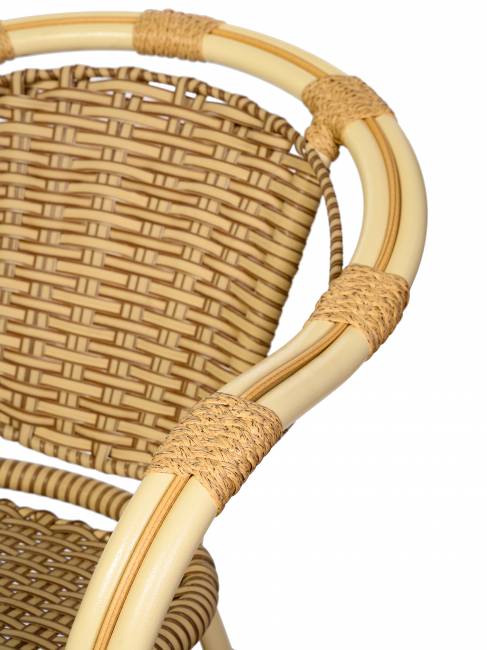 Комплект из искусственного ротанга Bali (Бали)-4 (цвет: слоновая кость)