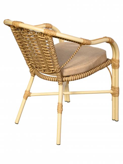 Комплект из искусственного ротанга Bali (Бали)-4 (цвет: слоновая кость)