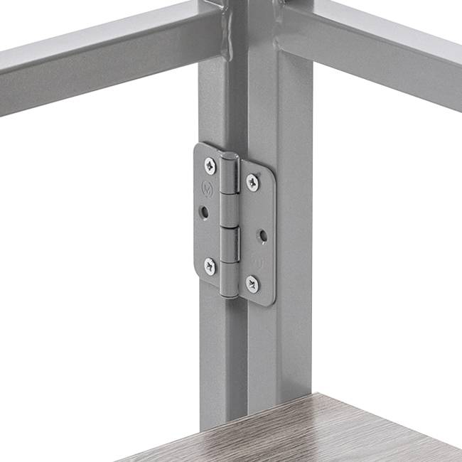 Стеллаж раскладной Leset Пако 800 трапеция Серый